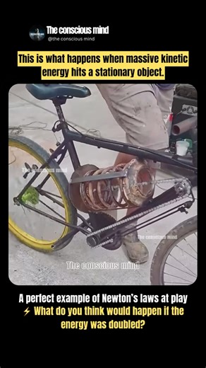 When Massive Kinetic Energy Hits a Still Object | Physics in Action