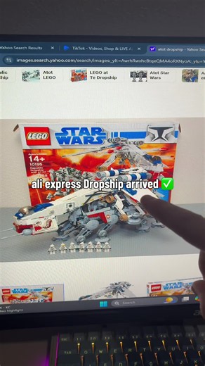 $63 for a 2.5k set 😮‍💨#fyp #lego #aliexpress #dropship #starwars | lego star wars
