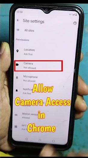 How to Allow Camera Access in Google Chrome ।।🥰#shorts #viral #chrome #google #android