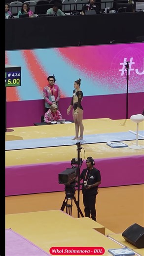 🎬 Nikol Stoimenova from Bulgaria 🇧🇬 – Vault | Women’s Qualification | 2025 FIG AGWC Jakarta,🇮🇩