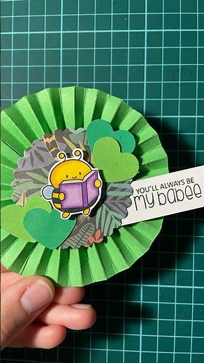 How to make a paper rosette! Pt.1 🌺 #diy #tutorial #cards #papercraft #gift #scrapbooking #shorts