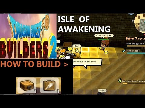 Dragon Quest Builders 2 - How to build the Item Shop I Walkthrough(Isle of Awakening)