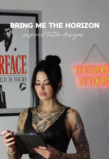 Bring Me The Horizon inspired tattoo designs 🥀 #bringmethehorizon #tattooinspo