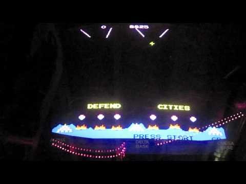 Missile Command Arcade Game Review - Atari - with Super Missile Attack Mod