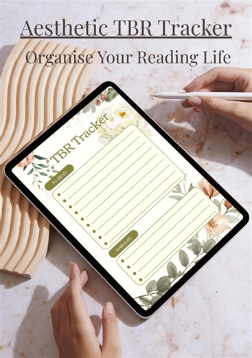 TBR Tracker Printable | Reading Planner, Book List (Digital Download)