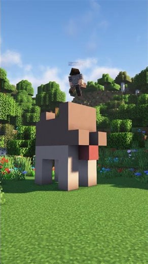 🔥 Wolf Statue in Minecraft