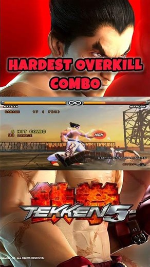 T5 Kazuya Hardest Overkill Death Combo