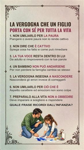 LA VERGOGNA CHE UN FIGLIO PORTA CON SÉ PER TUTTA LA VITA #Genitori #Educazione