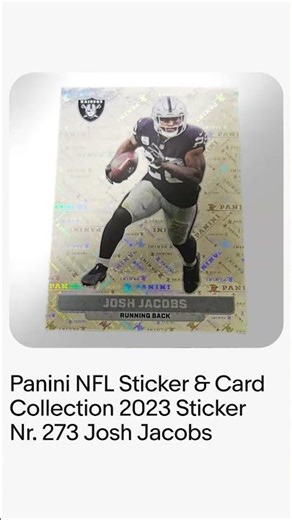 Panini NFL Sticker & Card Collection 2023 Sticker Nr. 273 Josh Jacobs