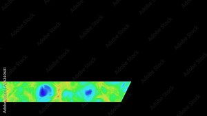 Abstract fractal lower third with alpha, colorful lower third with transparency, lower third design, animated lower third Stock Video