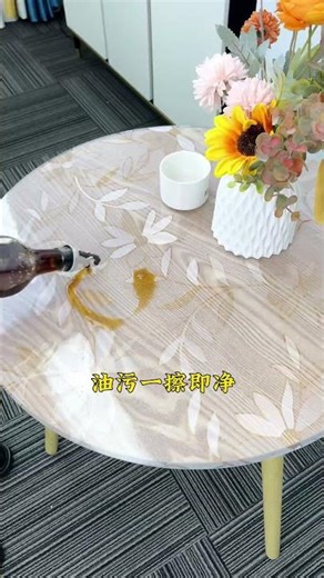 You can use both large round tables and small round tables at home, the size