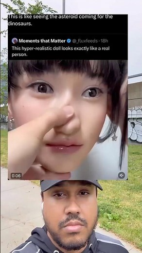 This hyper realistic doll looks exactly like a real person.