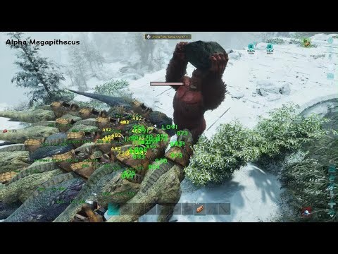 Ark Survival Ascended - Alpha Megapithecus - Boss fight