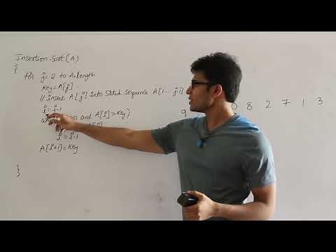 Algorithms | Sorting Techniques | Insertion sort algorithm and analysis | Ravindrababu Ravula