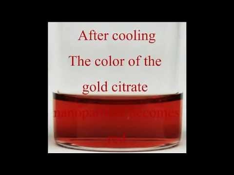 Gold Nanoparticles synthesized in aqueous phase