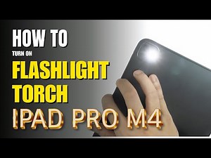 How to turn on Flashlight | Torch on iPad Pro M4
