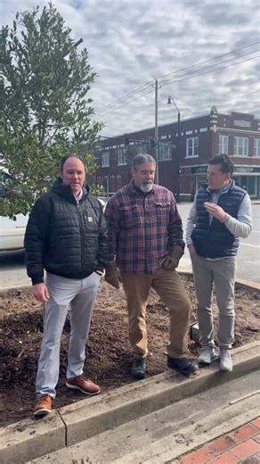 We’re in Downtown Dillon planting trees with the Trees4SC grant from the forestry commission | City of Dillon, SC - Government