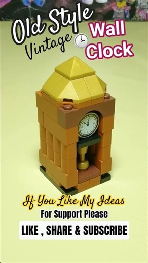 Old Style Vintage Wall Clock 🕒 #lego #shorts #vintage #clock
