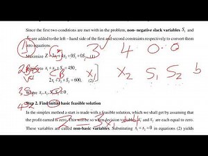 SIMPLEX METHOD APPROACH PART 1
