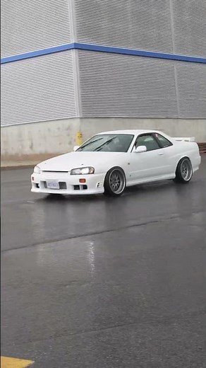 R34 Skyline Drifting 🌧️ In The Rain! #shorts