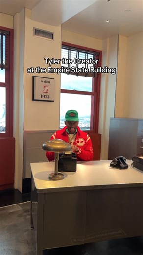 Tyler, The Creator Updates on Instagram: "The Empire State Building on TikTok posted a video of Tyler visiting a few weeks ago!"