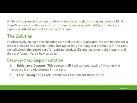 How to Prevent Duplicate Products in Your CakePHP Shopping Cart