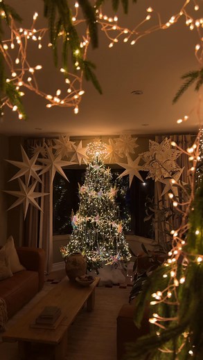 Trying out @gutocollector ‘s viral Christmas tree hack. I used a 12 gauge wire to create a floating magical swirl around the tree and wrapped twinkle lights around it. The effect is magical. Comment shop for the list of materials I used including the crystal garlands, lights and wire. I found that I needed to use additional wires to support the swirl structure. I did this by affixing the support wire to the trunk of the tree and hooking it back into the tree so the swirls could stay in place and