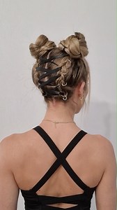 4.1M views · 56K reactions | CONCERT SPACE BUNS 蘭 #updo #braids #HairGoals #hairstyles #HairStyle #braidstyles #hairstyling #hair #hairstyle #hairinspo #hairtutorial | poppy_hairstyles | Facebook