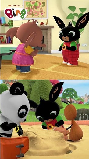 Bing loves playing games with his best friends, Sula and Pando! | #Shorts | Bing Shorts