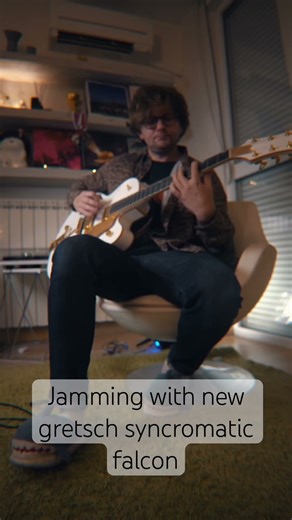 Jamming with new gretsch syncromatic falcon