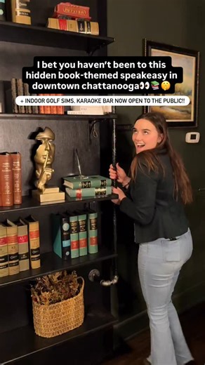 Shayna Webb | chattanooga vlogs + reviews on Instagram: "a library themed speakeasy?! 😍 Tucked inside @vtxclub_house is The Library- a hidden speakeasy with an exclusive code, secret entrance, themed cocktails inspired by classic stories, and great DJs. And no… this is not something I’ve seen anywhere else in Chattanooga. Here’s what you need to know⬇️ #ad 🍸 The Library (Speakeasy) • Open to the public Fridays & Saturdays | 8:00 PM – 1:00 AM • No cover- members will receive the code in their e