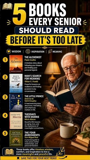 📚 5 Books Every Senior Should Read BEFORE IT'S TOO LATE #bookreview #shorts #old #youtubeshorts
