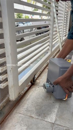 ￼ Sliding gate motor base installation , automatic sliding Gate #slidinggate