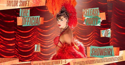 Taylor Swift | The Official Release Party of a Showgirl uk cinema release date & more