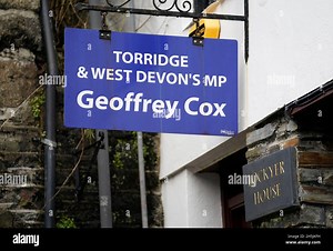 A view of the constituency office in Tavistock, Devon, of former Cabinet minister Sir Geoffrey Cox, who could face an investigation by the Commons standards tsar over claims he "broke the rules" by using his parliamentary office for his second job offering legal advice. The former attorney general has said he does not believe he has breached parliamentary rules after a video emerged appearing to show him undertaking external work advising the British Virgin Islands in a corruption probe launched