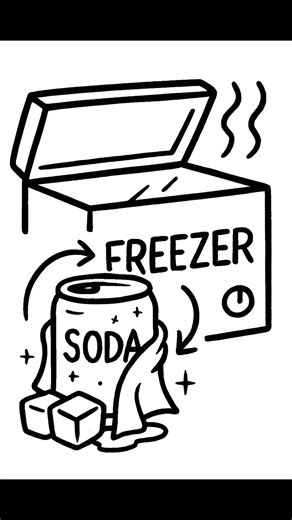 The Freezer Hack for Cooling Drinks Fast #animation