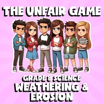 Weathering & Erosion THE UNFAIR GAME - No Prep Grade 8 Science Review