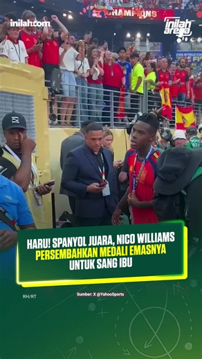 Sesaat setelah seremoni penyerahan medali di MetLife Stadium, New Jersey, Amerika Serikat, Nico menghampiri keluarganya di tribun. Ia kemudian melepas medali emas dari lehernya dan memakaikannya kepada sang ibu sebagai bentuk penghormatan dan rasa terima kasih. Aksi sederhana tersebut langsung mencuri perhatian publik. Di tengah euforia kemenangan Spanyol atas Argentina dengan skor 1-0 di partai final. Nico memilih menjadikan momen paling berharga dalam kariernya sebagai persembahan untuk sosok 