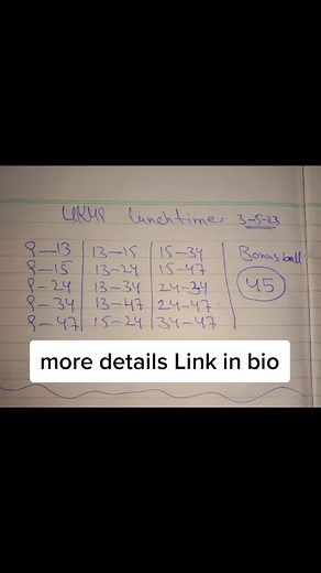 UK 49 Lunchtime Daily Lotto Draw Results