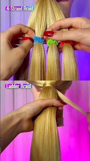 Chinese Ladder Braid + 4-Strand Braid 🔥