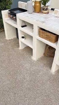 Price of the summer kitchen in Siporex Cellular Concrete with Plancha and Barbecue #diysiporex