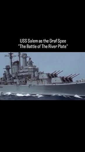 17K views · 901 reactions | USS Salem depicted the German pocket battleship, Admiral Graf Spee, in the 1956 film The Battle of the River Plate. - The Battle of The River Plate #reel #reels #reelsinstagram #reelsvideo #reelitfeelit #trending #trendingreels #trend #viral #viralvideos #viralreels #video #ship #navy #usnavy #usssalem #cruiser #grafspee #battleoftheriverplate #batalladelriodelaplata #movie #film #instagood | Ships & Models by Erick Navas | Facebook