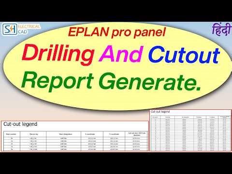 EP-22 Generating a Cut-out Legend for the 2D Drilling View.#eplantutorial #electricaldesign