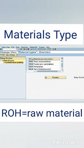 How to create Material Type in SAP ‪@prajakta4801‬ #sap "|video 9