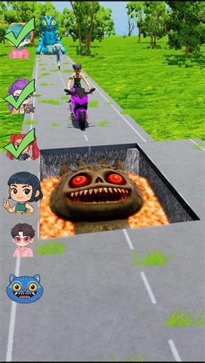 KPop Demon Hunters Go Over Labubu Sliding Bridge! - BeamNG.Drive