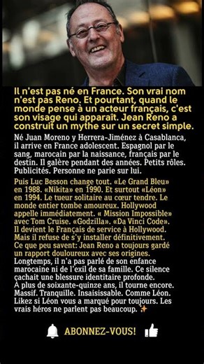 Jean Reno: Le Marocain devenu le Français le plus célèbre d'Hollywood