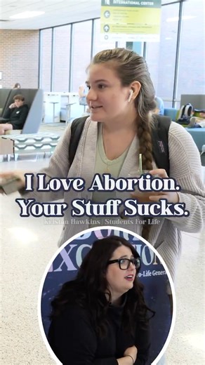 235K views · 6.6K reactions | Michigan State University student: “I love abortion.” | Kristan Hawkins | Facebook