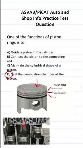 ASVAB/PiCAT Automotive and Shop Info Practice Test Question #acetheasvab with #grammarhero