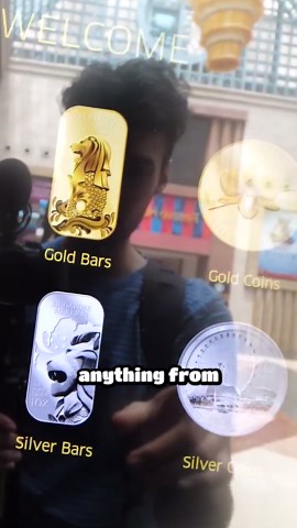 Inside a gold vending machine!