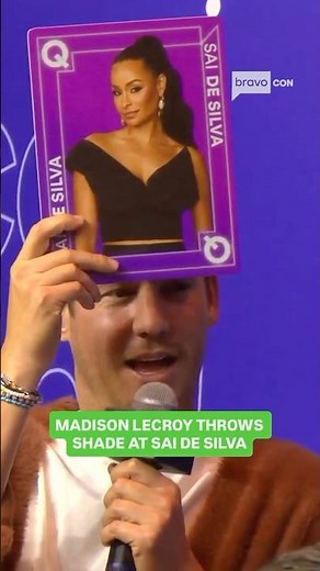Madison LeCroy throwing shade at Sai De Silva #bravo #bravocon #rhony